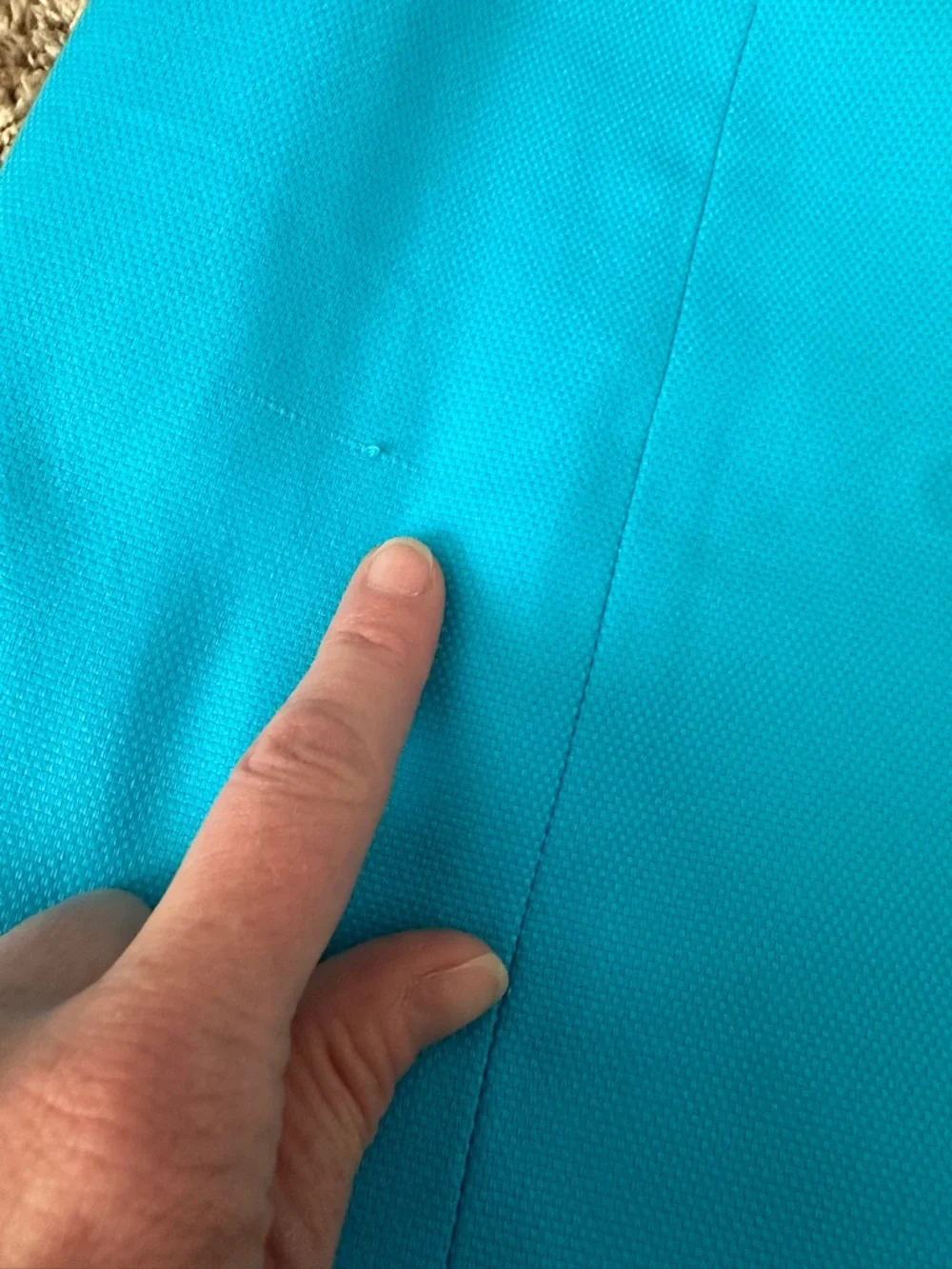 Lilly Pulitzer Turquoise Strapless Dress with Red Embroidered Accents - Picture 6 of 8